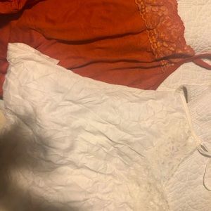 2 lace tanks Maurice’s size medium nwot